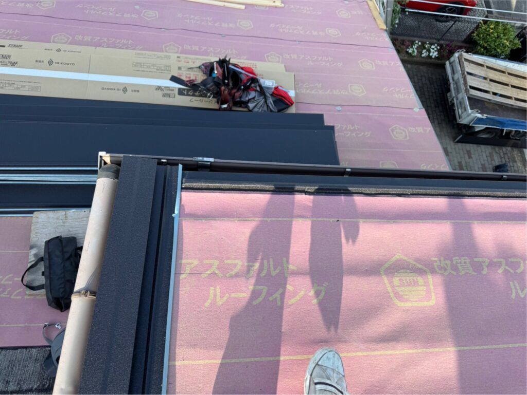 スーパーガルテクト施工状況
